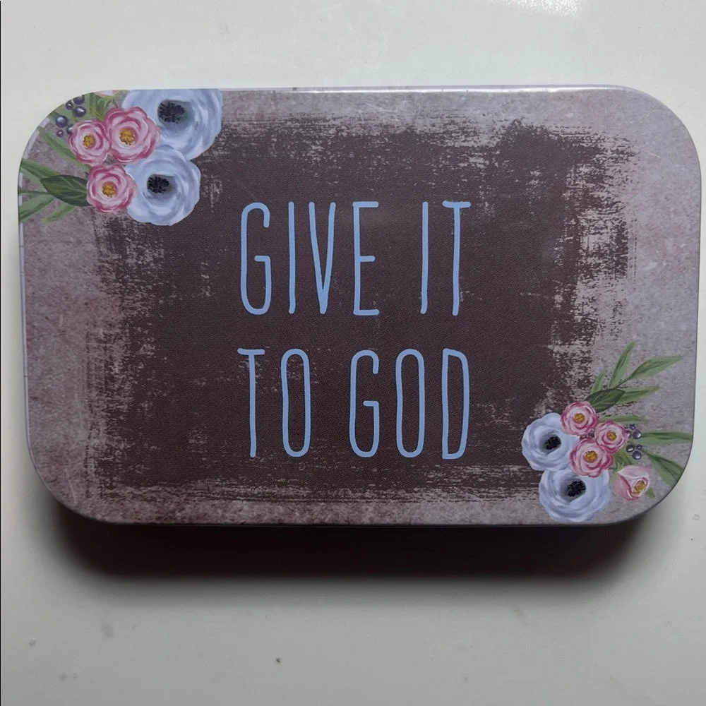 “Give It To God” Floral Prayer Box | Christian Gift | Faith Decor |Encouragement